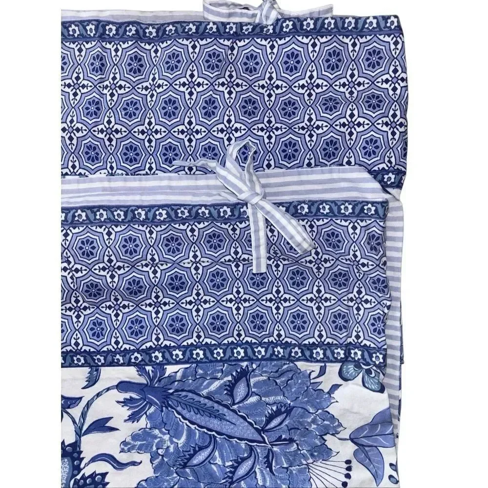 Pottery Barn Marianna Floral Striped STANDARD shams Palampore Medallion